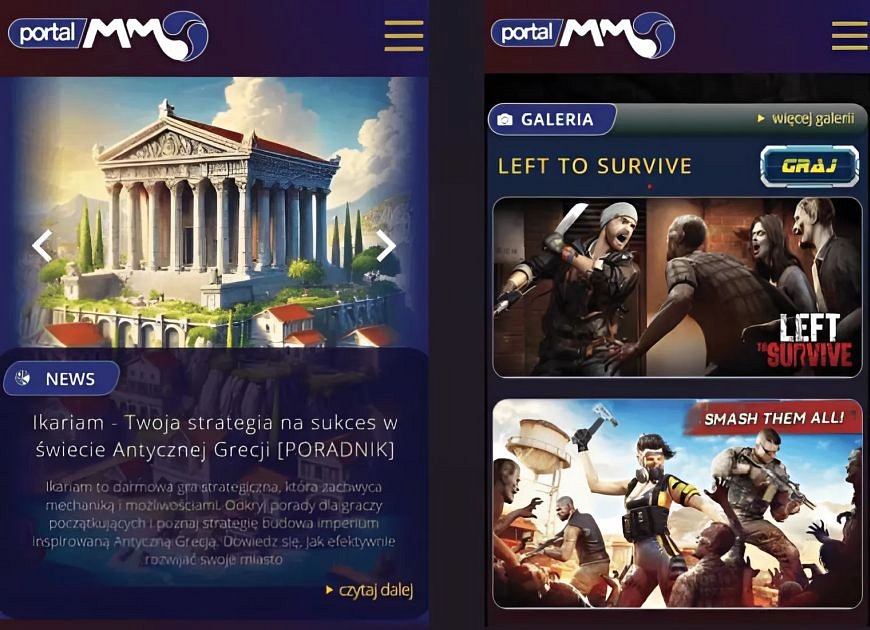 Portal MMO mobile online gry na androida